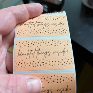 Beautiful things inside. shipping stickers  25